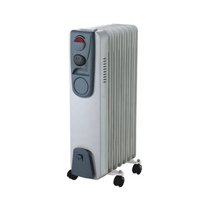 Eurotech Chauffage électrique autoportant 7 ailettes/9 ailettes/11 ailettes Chauffage rempli d'huile Radiateur d'huile portable 5 canaux d'huile - Product Image 3