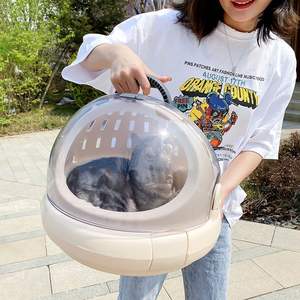 حقيبة قطة قفص فضاء ، كبسولة محمولة للكلاب والحيوانات الأليفة ، صندوق طيران مزدوج الغرض بتصميم عش القط - Product Image 2