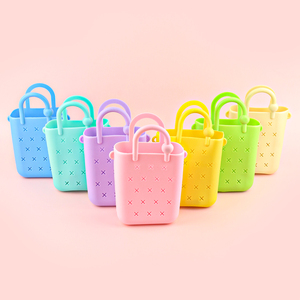 Sac à bandoulière en silicone imperméable pour jeunes enfants, motif dessin animé mignon, à personnaliser, petit sac <span class=keywords><strong>de</strong></span> plage pour femmes - Product Image 1