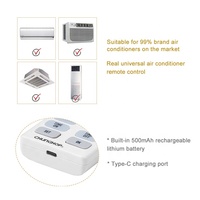 Télécommande universelle rechargeable pour climatiseur K-3308E avec affichage de la température et de l'humidité