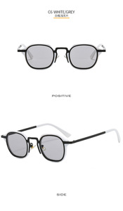 GGJH22016 New Fashion <strong>Small</strong> Size Artistic Style Sun Glasses <strong>Round</strong> Punk <strong>Sunglasses</strong> Women Men - Product Image 6