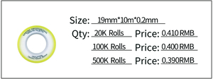 <span class=keywords><strong>PTFE</strong></span> <span class=keywords><strong>THREAD</strong></span> <span class=keywords><strong>SEAL</strong></span> <span class=keywords><strong>TAPE</strong></span> Sử Dụng Để Thắt Chặt Các Sản Phẩm Chủ Đề Sản Xuất Tại Trung Quốc - Product Image 5