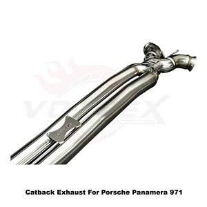 Conjunto de silenciador de acero inoxidable con ajuste acústico Vortex y válvula de vacío para Porsche Panamera 971 2.9T 3.0T - Product Image 5