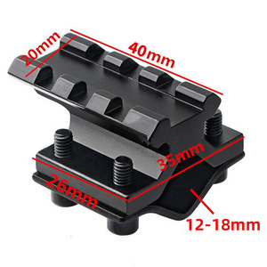 New Kẹp Phụ Kiện 12Mm Để 22Mm Để 20Mm Phạm vi Núi Adapter Cho Chiến Thuật Phạm vi Laser Đèn Pin Chụp Sản Phẩm - Product Image 2