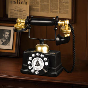 Vintage vieux téléphone ornements écologique maison bureau résine artisanat café Bar devanture fenêtre décorations - Product Image 1