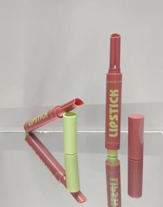 Chocolate 8ml Tubo de plástico transparente Capacidad 6ml Loción de labios de plástico/Tubo de lápiz labial de 10ml Envase cosmético Tubo de labios de plástico - Product Image 1