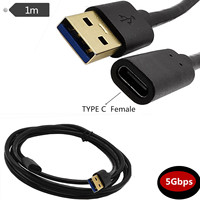 Fabrication en usine 2025 nouveau style type C à USB-A 3.0 câble femelle à mâle type C USB3.0 câble a à USB-C 3.0 câble de date