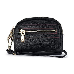 批发女士钱包皮革手袋拉链钱包钥匙扣硬币袋迷你真皮硬币袋钱包 - Product Image 3