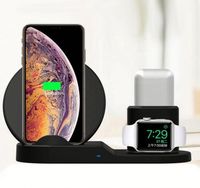 Accessoires pour téléphones mobiles, chargeur sans fil, station de charge pour iPhone, montre, AirPods