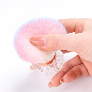 Diseño <span class=keywords><strong>de</strong></span> cono Cómodo Limpieza suave Cepillo <span class=keywords><strong>de</strong></span> polvo cosmético Maquillaje Removedor personalizado Cepillo <span class=keywords><strong>de</strong></span> polvo <span class=keywords><strong>de</strong></span> <span class=keywords><strong>uñas</strong></span> rosa - Product Image 2