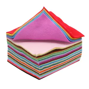 Мягкая акриловая войлочная ткань, лист, разные цвета, войлочная упаковка «сделай сам», квадраты для шитья, нетканые Лоскутные изделия