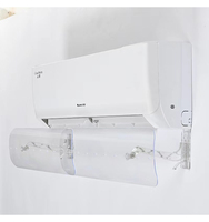 Déflecteur d'air manuel réglable pour climatiseurs split, plage de taille 560-1020 mm, améliore la circulation du refroidissement et du chauffage
