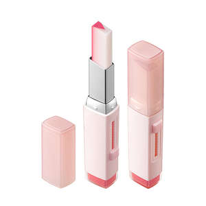 Custom Makeup 2in1 Mirror Finish Lipstick Glossy <b>Lip</b> Glaze Plumping Hydrating Fuller Lipstick Long Lasting Waterproof Lipstick - Product Image 1