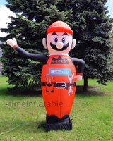 Figure gonflable de publicité énorme faite sur commande de PVC extérieur imperméable LED lumières modèle gonflable pour la promotion d'affaires