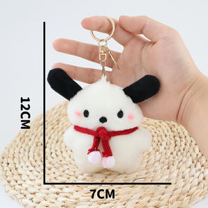 Großhandel PC Hund Niedlich Kawaii Pochacco Kuscheltier Plüsch puppe Schult asche Hängende Plüsch Schlüssel bund Anhänger Zubehör Für Mädchen - Product Image 3