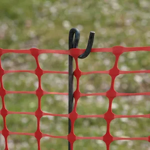 Valla de seguridad de plástico naranja, Red de advertencia de plástico, barrera de malla