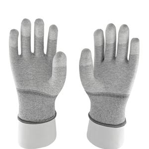 Guantes de <span class=keywords><strong>PU</strong></span> DE SEGURIDAD antiestáticos ESD resistentes a la abrasión para pruebas de montaje Guantes de trabajo de precisión - Product Image 1