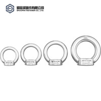 Écrou de levage à œil entièrement fileté en acier inoxydable 304 DIN582 M8 M10 M12 M16, droit, pour équipement industriel général