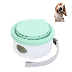 Ciotola ecologica In Silicone per animali domestici 3-In-1 portatile pieghevole per cani cibo e acqua da viaggio ciotola per animali domestici con distributore di sacchetti per cacca