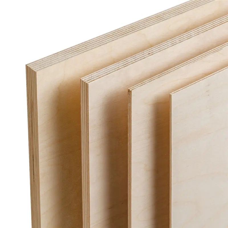 Produsen kualitas tinggi 18mm veneer kayu padat lembaran kayu lapis birch putih
