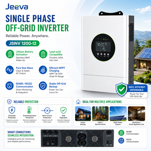 Onduleur solaire hybride 12V 1,2 kW avec chargeur 1000W MPPT à onde sinusoïdale pure pour la maison, les petites entreprises et les usines - Product Image 2