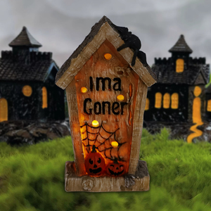 Décoration d'Halloween Fournitures Nouvel ornement d'Halloween tombston statue crâne humain figurine Home Desktop Halloween décoration - Product Image 1