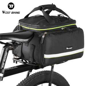 WEST BIKING Nouveau sac de vélo pliable imperméable pour <span class=keywords><strong>VTT</strong></span> et vélo de route, 25L grande capacité, sac de transport pour selle de vélo - Product Image 6