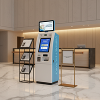 Kiosque de vérification de passeport à écran tactile moderne de 19 pouces pour casino Jinrui FCM-501S, machine de change de devises