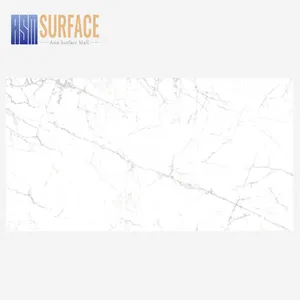 Floor wall decoration kitchen countertop sintered stone cut to size 2700*1200*6mm polished white sintered stone