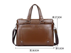 Borsa per Laptop da Uomo in Pelle PU, Borsa a Tracolla per Ufficio, Borsa da Uomo, Borsa a Mano in Pelle, Valigetta per Laptop da Lavoro per Uomini di Alta Qualità - Product Image 4