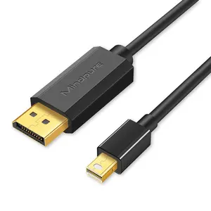 Mindpure cavo da DP a DP Mini Displayport nero 4K 60Hz 1.8M 6FT di alta qualità compatibile con Windows MAC OS Linux