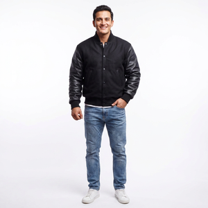 Custom Fashion <b>Baseball</b> <b>Jacket</b> <b>Mens</b> Varsity Bomber College Letterman Outerwear Streetwear Sports Appeal - Product Image 1