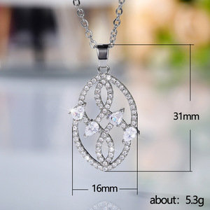 Collier pendentif feuille vintage pour femme, chaîne de clavicule tendance, bijoux - Product Image 5
