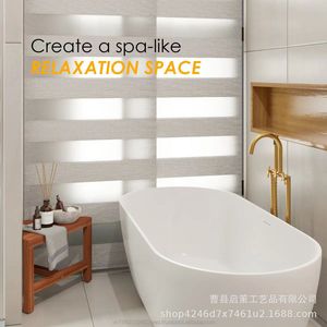 Solid Wood Triangular <b>Stool</b> Corner Shelf Space Saving <b>Bathroom</b> Shower Step Seat Minimalist Design - Product Image 4