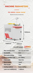 <span class=keywords><strong>2024</strong></span> la mejor pistola de limpieza láser refrigerada por agua de alta potencia de china máquina de limpieza láser removedor de óxido 1000 1500 2000 3000 vatios - Product Image 4