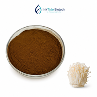 Fabrieksleverancier Enokitake-extract, Enoki-paddenstoelenextractpoeder, Flammulina Velutipes-extract
