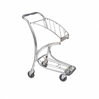 Carrito de Equipaje de Tres Ruedas Pingfang con Logotipo Personalizado, Carro de Acero Inoxidable para Aeropuerto, Precio Competitivo