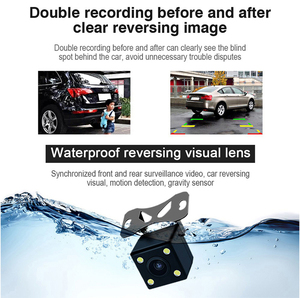 3.16 pouces voiture DVR 1080P 3 lentilles voiture tableau de bord caméra enregistreur vidéo registre vidéo Dashcam caméra avec Wifi Production personnalisée - Product Image 5