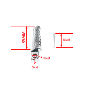ที่พักเท้าด้านหลังรถจักรยานยนต์ที่พักเท้าแป้นเหยียบแบบสปริงสำหรับรถยามาฮ่า MT09 FZ09 MT10 MT07 FZ6 XJ6 YZF R125 R25 R3 MT03 MT25 - Product Image 6