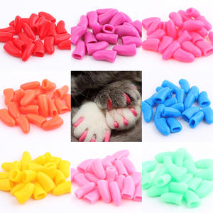 Tampas macias de plástico para unhas de gato, garra colorida para animais de estimação - Product Image 2