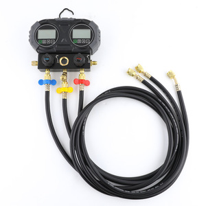 Manómetro digital electrónico ZDJ-1-S con doble pantalla para carga de refrigerante R134A en sistemas de aire acondicionado de automóviles - Product Image 1