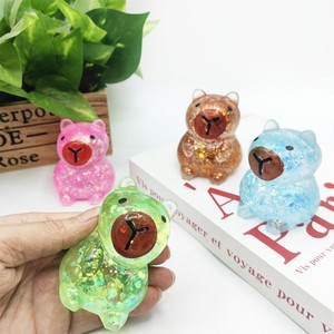 ของเล่นบีบคาปิบาร่าน่ารัก น้ำตาลมอลต์ ของเล่นบีบคลายเครียดสุดสร้างสรรค์ - Product Image 2
