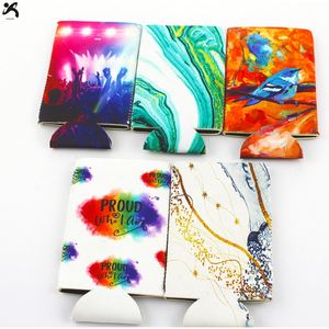 Low Price Sublimation Skinny Slim Can Beer <b>Cooler</b> Holder Sleeve <b>Drink</b> Cover Can <b>Cooler</b> for Beverage Soda - Product Image 2