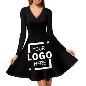 Abiti da <span class=keywords><strong>sera</strong></span> donna <span class=keywords><strong>stampa</strong></span> elegante su richiesta abito unico donna personalizzato 2023 manica lunga abiti da spiaggia donna estate - Product Image 3