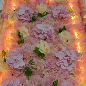 Hint dekorasyon şeffaf 3D Led çok renkli çiçek dans zemin düğün parti için - Product Image 6