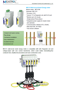 Energie qualitäts energie zähler ME131 Dreiphasen-Oberschwingung messung RS485 Stroms pannungs leistungs analysator - Product Image 6