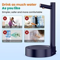 Botol air meja 20 Liter, botol troli plastik Dispenser air Meja USB dan elektrik untuk penggunaan rumah tangga dan Hotel tipe dingin