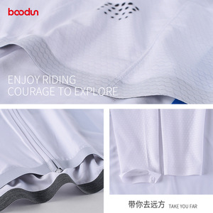 Maillot de cyclisme pour homme BaoDun, manches longues, fermeture éclair, haute élasticité, respirant, évacuation de l'humidité, pour vélo de route, vêtements de plein air - Product Image 3