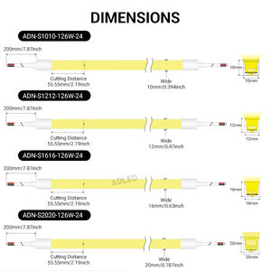 Bande lumineuse LED néon flexible IP67 étanche SMD2835 120 degrés 126 LED/m 10*10mm 13W pour Noël, les fêtes et les soirées - Product Image 5