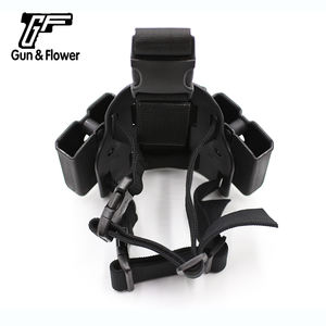 टैक्टिकल गियर परफॉर्मेंस और बहुमुखी कैरी के लिए डिटेचेबल होल्स्टर और डबल मैगज़ीन पाउच के साथ गन एंड फ्लावर ड्रॉप लेग प्लेटफॉर्म - Product Image 3